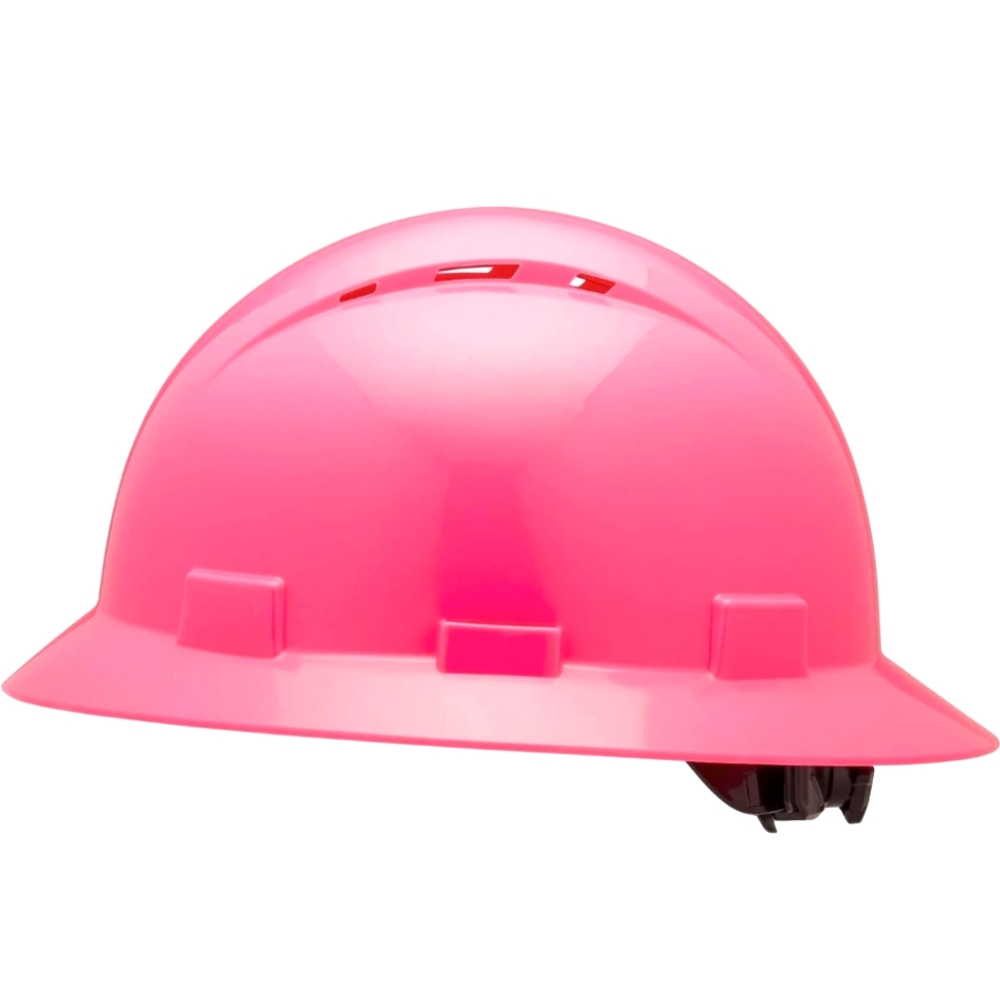 Ridgerock Pink Full Brim Hard Hat OSHA Approved